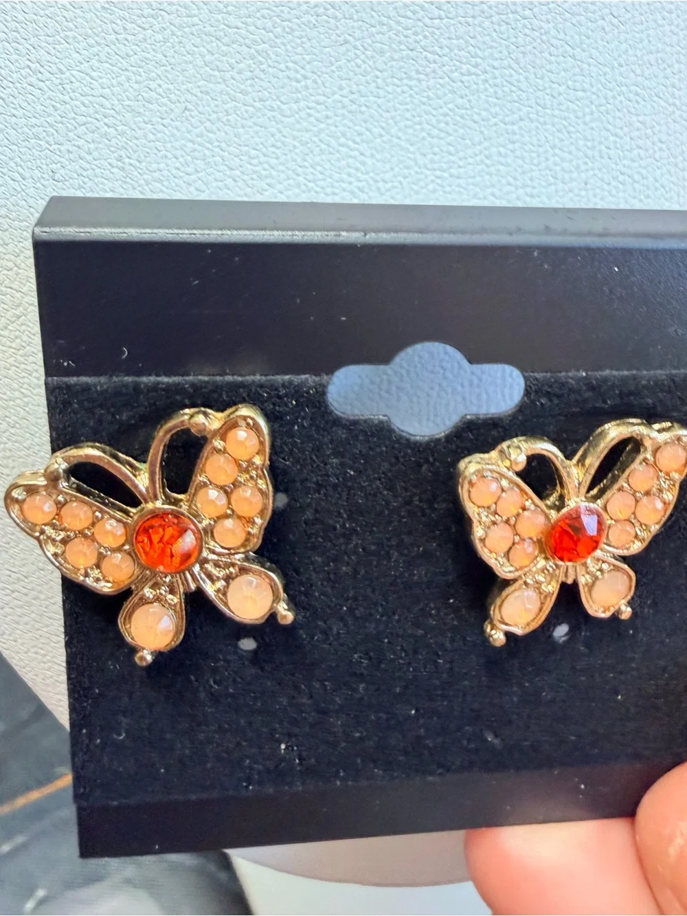 Liz Claiborne butterfly earrings